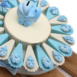 Torte Bomboniere Carrozzina Biberon Nascita Bimbo Alzatina Pensierini