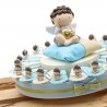 Torte Bomboniere Portachiave Angioletto Battesimo Bimbo "Cuore degli Angeli"