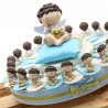 Torta Bomboniere Battesimo Statuine Angeli "Cuore degli Angeli"