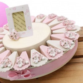Torta Bomboniera Prima Comunione Scarpetta Danza Calamita per Bimba