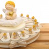 Torta Bomboniere Angioletto Biondo con Cuore e Stella Portachiave