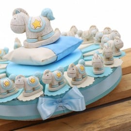 Torte Bomboniere Nascita Statuina Pony NinnaNanna Bimbo