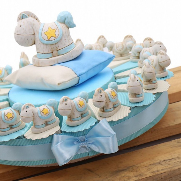 Torte Bomboniere Nascita Statuina Pony NinnaNanna Bimbo