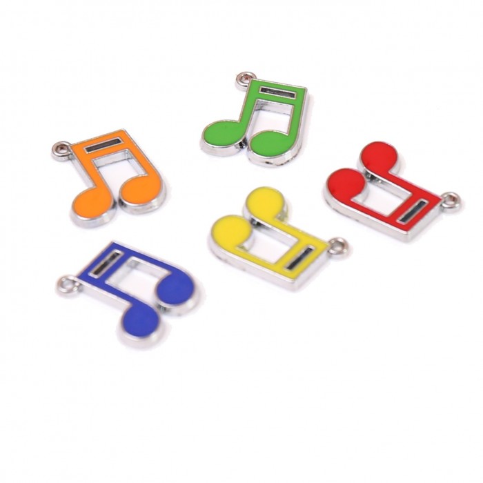 Bomboniere Musicali Fai da Te per Compleanno Braccialetti con Ciondoli Croma Mix Color