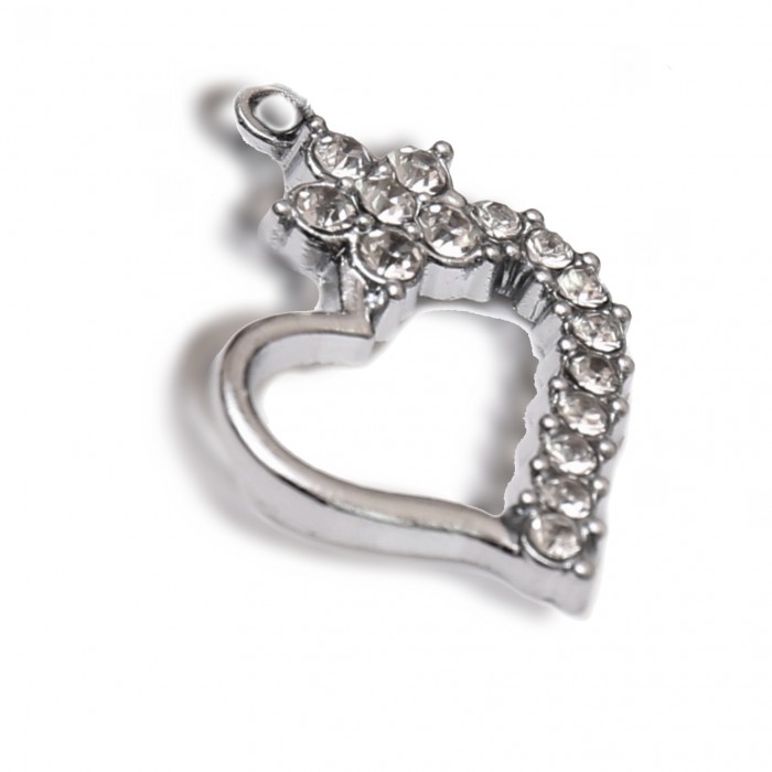 Bomboniera Compleanno Cuore con Fiore Strass Matrimonio Segnaposto Bomboniera Compleanno Cuore con Fiore Strass Matrimonio Segnaposto