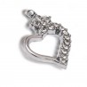 Bomboniera Compleanno Cuore con Fiore Strass Matrimonio Segnaposto