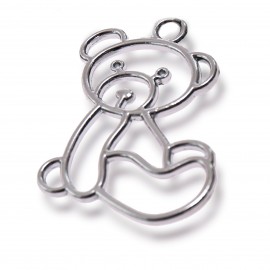 Bomboniera Nascita Ciondolo Orsetto Bimbo Bimba Battesimo novità