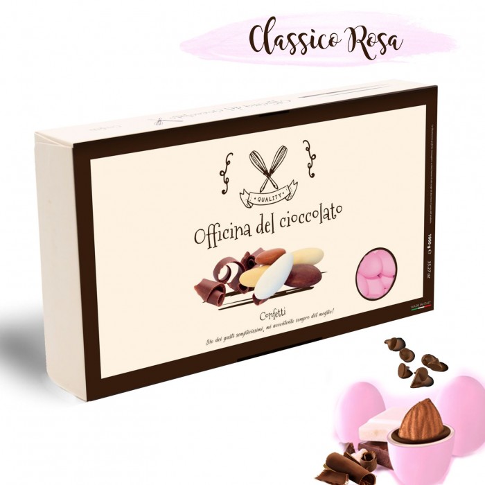 Confetti Classici Rosa Mandorla e Cioccolato per Confettata Bimba