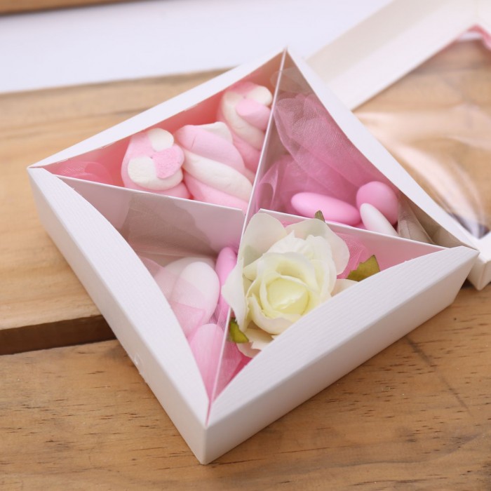 Bomboniere Scatola Elegante con Confettata e Caramelle