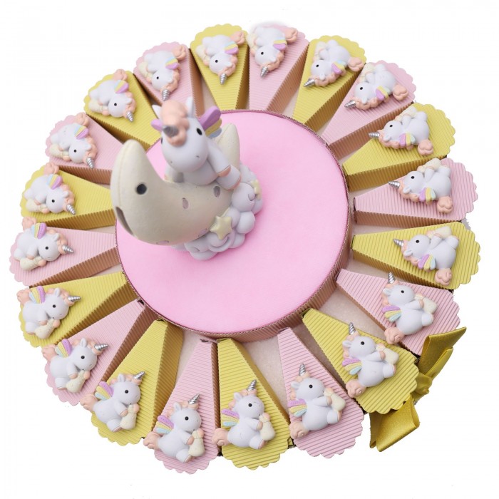 Magnete Unicorno Moon Bimba Torte Bomboniere Battesimo