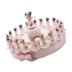 Bomboniere Minnie Ballerina Statuina d'appoggio firmate Disney su Torta Portaconfetti per Prima Comunione di una Bimba