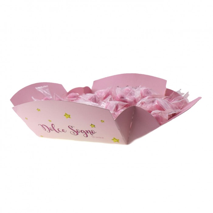 Vassoi Confettata per Nascita e Battesimo Confetti imbustati singolarmente bimba