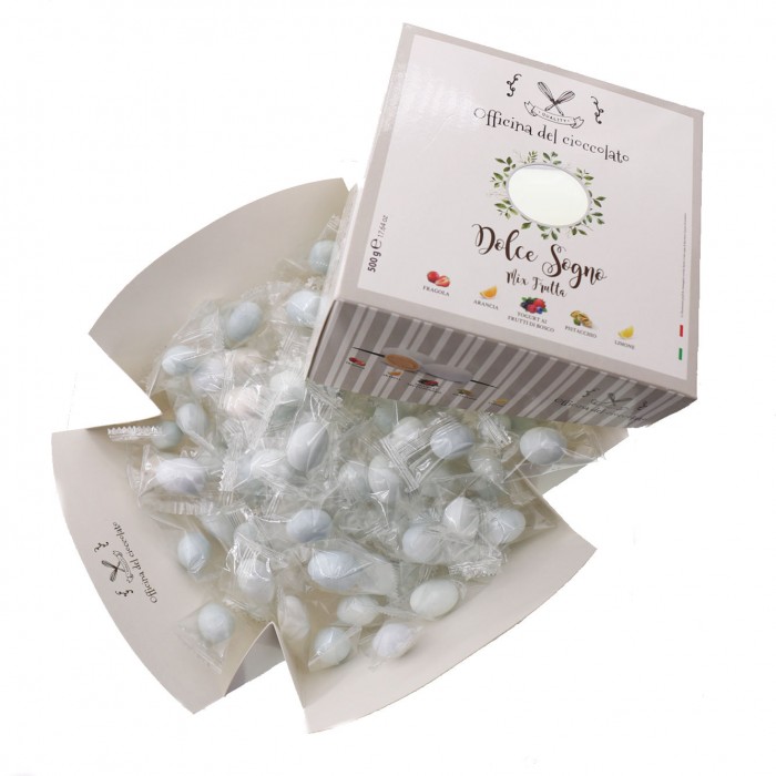 Confezione Confetti alla frutta per Matrimonio imbustati uno ad uno per igiene