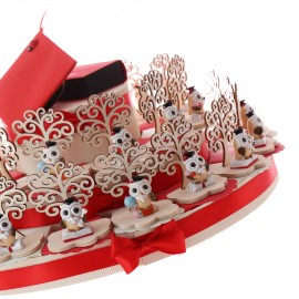 Torta Bomboniere Albero della Vita Gufo Hermes Laurea