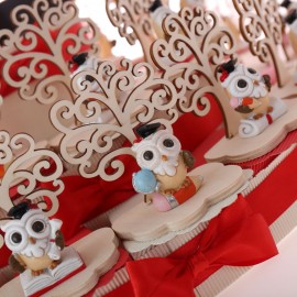 Torta Bomboniere Albero della Vita Gufo Hermes Laurea