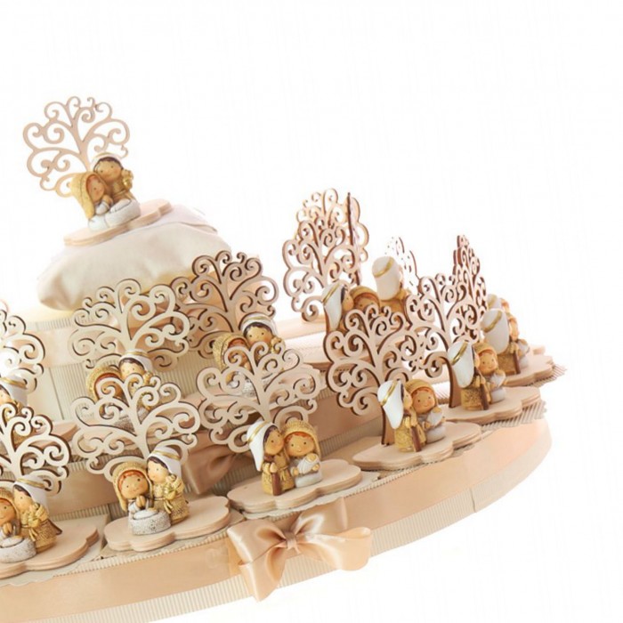 Torta Maxi Statuina Sacra Famiglia con albero della vita