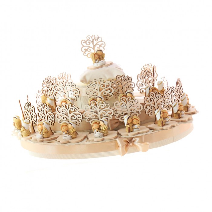 Torta Maxi Statuina Sacra Famiglia con albero della vita