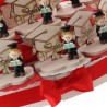 Torta Bomboniere Laurea Dottore Laureato con tocco in legno