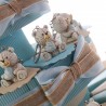 Torta Bomboniere Nascita Portachiave Orsetto Dolce Cuore