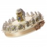 Bomboniera Comunione Portachiave Torta Sacro Calice Oro