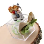 Bomboniere Promessa di Matrimonio Confezionate Portachiave Sposini in Vespa