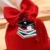 Bomboniere Laurea Confezionate Bomboniere Laurea Portachiave Libroni e Tocco Nappina Dottore con Sacchetto