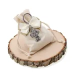 Bomboniere Con Confetti e Sacchetto Portachiave Albero della Vita Sposi per Promessa di Matrimonio