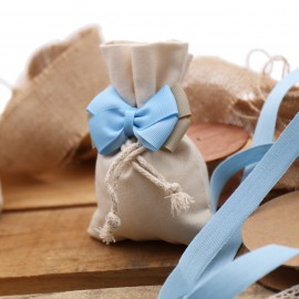 Bomboniere Nascita e Battesimo Torte con Sacchetti e Fiocco per confetti Bimbo