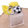 Bomboniere Con Plexiglass  Confezionato Portachiave Pallone da Calcio su plexiglass compleanno