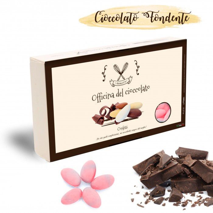 Confetti al Cioccolato fondente di colore Celeste per la Nascita di un maschietto o per Confettate Battesimo