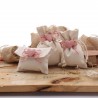 Bomboniere Battesimo Sacchetti con Cuore Bimba con Confetti Spago Romantic