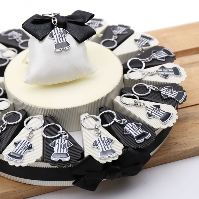 Portachiave Completino Calcio Juventus Torta Bomboniere