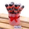Box Marshmallow Laurea con  Palline Rosse e Nere