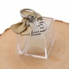 Bomboniere Plexiglass  confezionato con Numero 25 Portachiave
