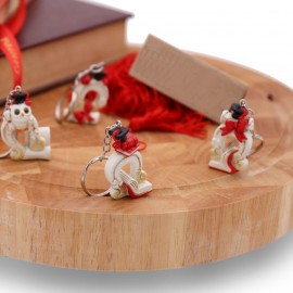 Bomboniera FAIDATE LAUREA Portachiave Ferro Cavallo Portafortuna Scaramantico