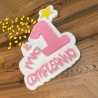 Sagoma Polistirolo Bimba per Primo Compleanno Faidate Personalizzato.