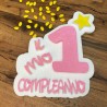 Sagoma Polistirolo Bimba per Primo Compleanno Faidate Personalizzato.