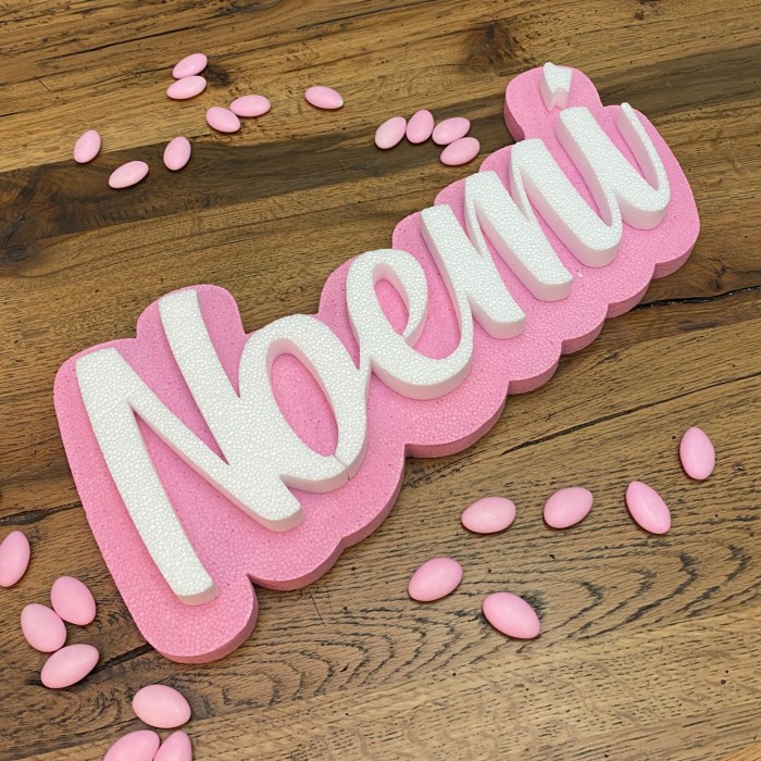 Nomi in Polistirolo Personalizzato 2D