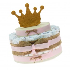 Idea Regalo Economica Torta Pannolini Neonata 15 Pezzi