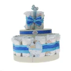 Torta Pannolini Neonato Idea Regalo Economica da 15 pezzi