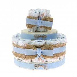 Torta Pannolini Neonata Idea Regalo Economica da 20 pezzi