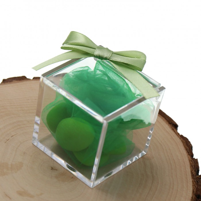 Plexiglass Verde con Confetti