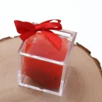 Plexiglass Rosso con Confetti