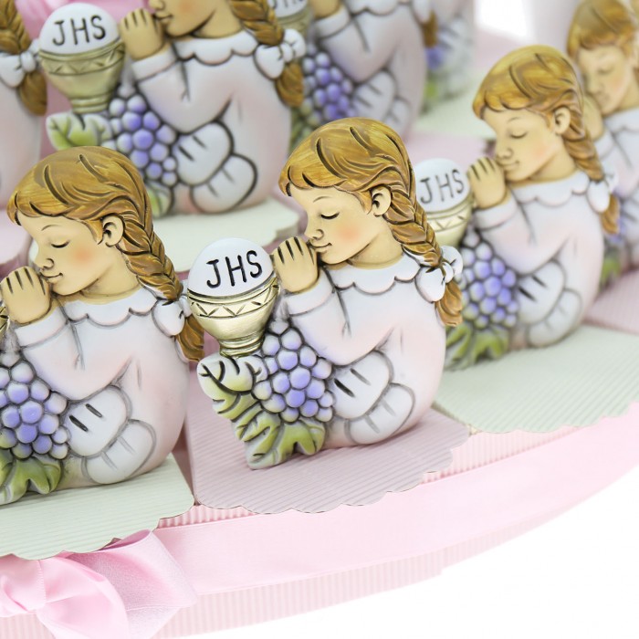 Statuina Maxi Bimba Torta Bomboniere Sagoma Comunione