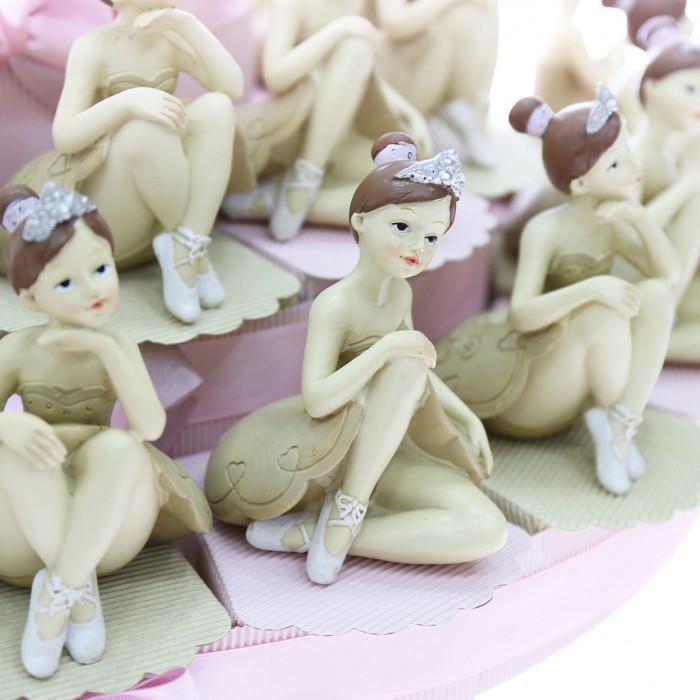 Bomboniere Comunione Viale Magico con Ballerina Princess Statuine Tortora