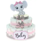 Torta Pannolini Elefante Effye Bimba da 30