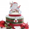 Torta Natalia Slitta di Babbo Natale composizione Pannolini