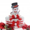 Torta Natalia Slitta di Babbo Natale composizione Pannolini