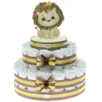Torta Leone Pannolini, nascita neonato o baby shower bimbo