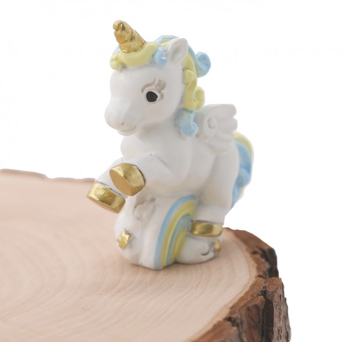 Unicorno Arcobaleno Bomboniera Bimbo Fai da Te Statuina